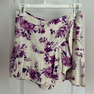 Floral Mini Skirt (shorts underneath)